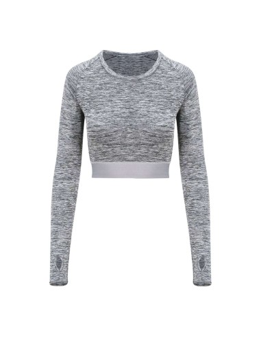 AWD-JC039-WOMEN'S LONG SLEEVE CROP T